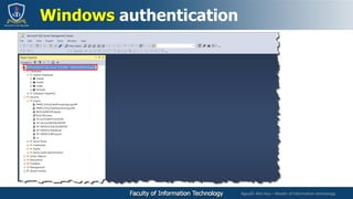 Nguyễn Mai Huy – Master of Information technology
Windows authentication
 