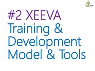 #2 XEEVA
Training &
Development
Model & Tools
 