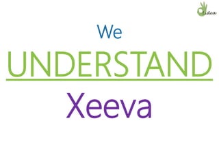 We
UNDERSTAND
Xeeva
 