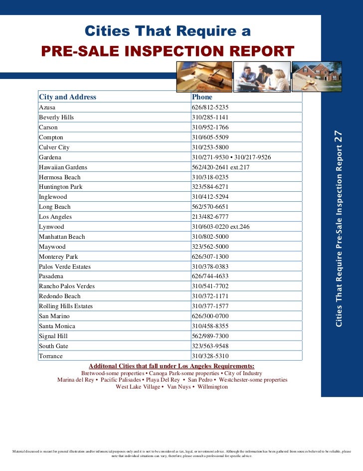 00 Pre Sale Inspection Report