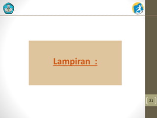 Lampiran : 
21 
 