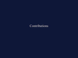 Contributions
 
