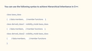 00ps inheritace using c++ | PPTX