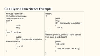 00ps inheritace using c++ | PPTX