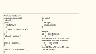 00ps inheritace using c++ | PPTX