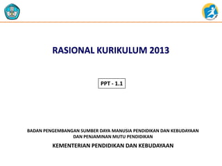 KEMENTERIAN PENDIDIKAN DAN KEBUDAYAAN
BADAN PENGEMBANGAN SUMBER DAYA MANUSIA PENDIDIKAN DAN KEBUDAYAAN
DAN PENJAMINAN MUTU...