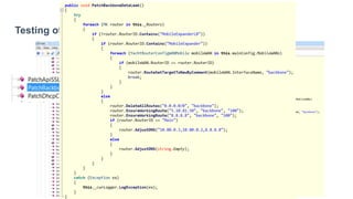 Testing of the patched Software
 