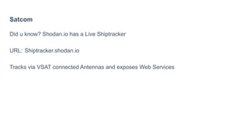 Cobham Seatel Satcom
• Was looking for Satcom devices via Shodan
• Found some online
• Analyzed Webinterface with Fiddler/...