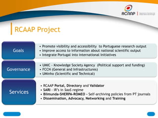 RCAAP Project<br />