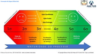 ® Marcos Paulo Del Passo 2017 & AUCTUS - todos os direitos reservados © Copyright Marcos Paulo Del Passo 2017 & AUCTUS -Copy is prohibited
Formação Six Sigma White Belt
 