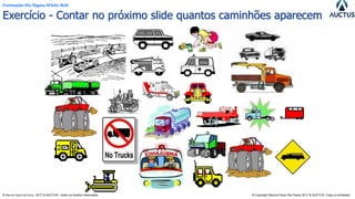 Formação Six Sigma White Belt
® Marcos Paulo Del Passo 2017 & AUCTUS - todos os direitos reservados © Copyright Marcos Paulo Del Passo 2017 & AUCTUS -Copy is prohibited
Exercício - Contar no próximo slide quantos caminhões aparecem
 