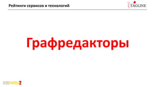 Рейтинги сервисов и технологий
Графредакторы
 