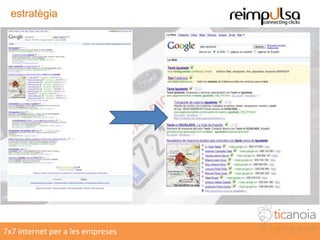 Redireccionament: què fa l’usuari durant el procés previ a la conversió?7x7 internet per a les empreses5Conversió: d’usuari web a client