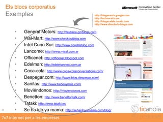 La virtualització del producte Exemples:367x7 internet per a les empreses