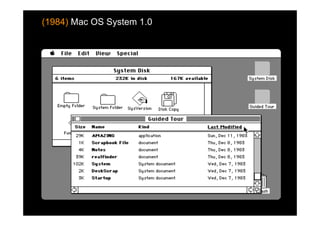 (1984) Mac OS System 1.0
 