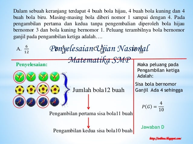 Pembahsan Ujian Nasional Matematika Smp