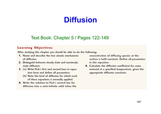 Diffusion
147
Text Book: Chapter 5 / Pages 122-149
 