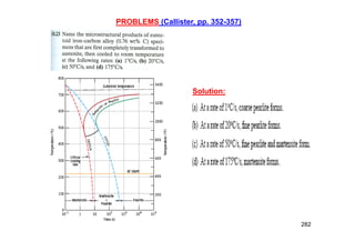 282
PROBLEMS (Callister, pp. 352-357)
Solution:
 