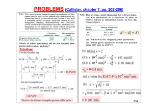 PROBLEMS (Callister, chapter 7, pp. 202-206)
334
 