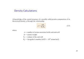 Density Calculations
23
 