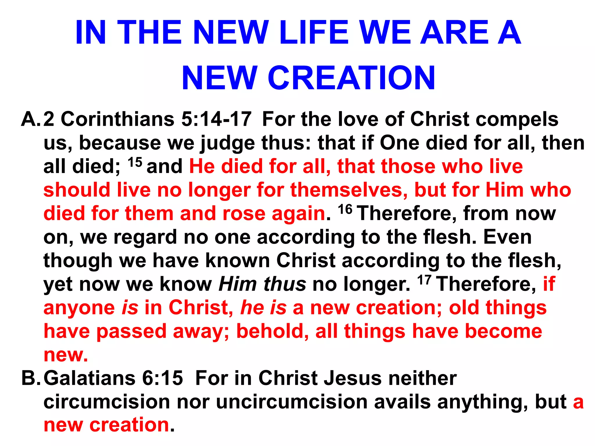 a new life in christ | PPTX