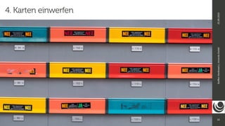 22
Ste
ff
en
Hankiewicz,
intranda
GmbH
25.09.2019
4. Karten einwerfen
 