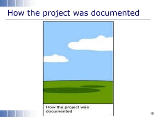 How the project was documented
10
 
