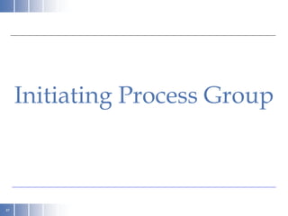 97
Initiating Process Group
 