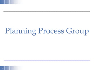 99
Planning Process Group
 