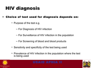 01.04 laboratory diagnosis and monitoring of hiv infection | PPT