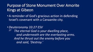 01 08 17 Joshua 1 24 Stone Memorials As Reminders For Israel