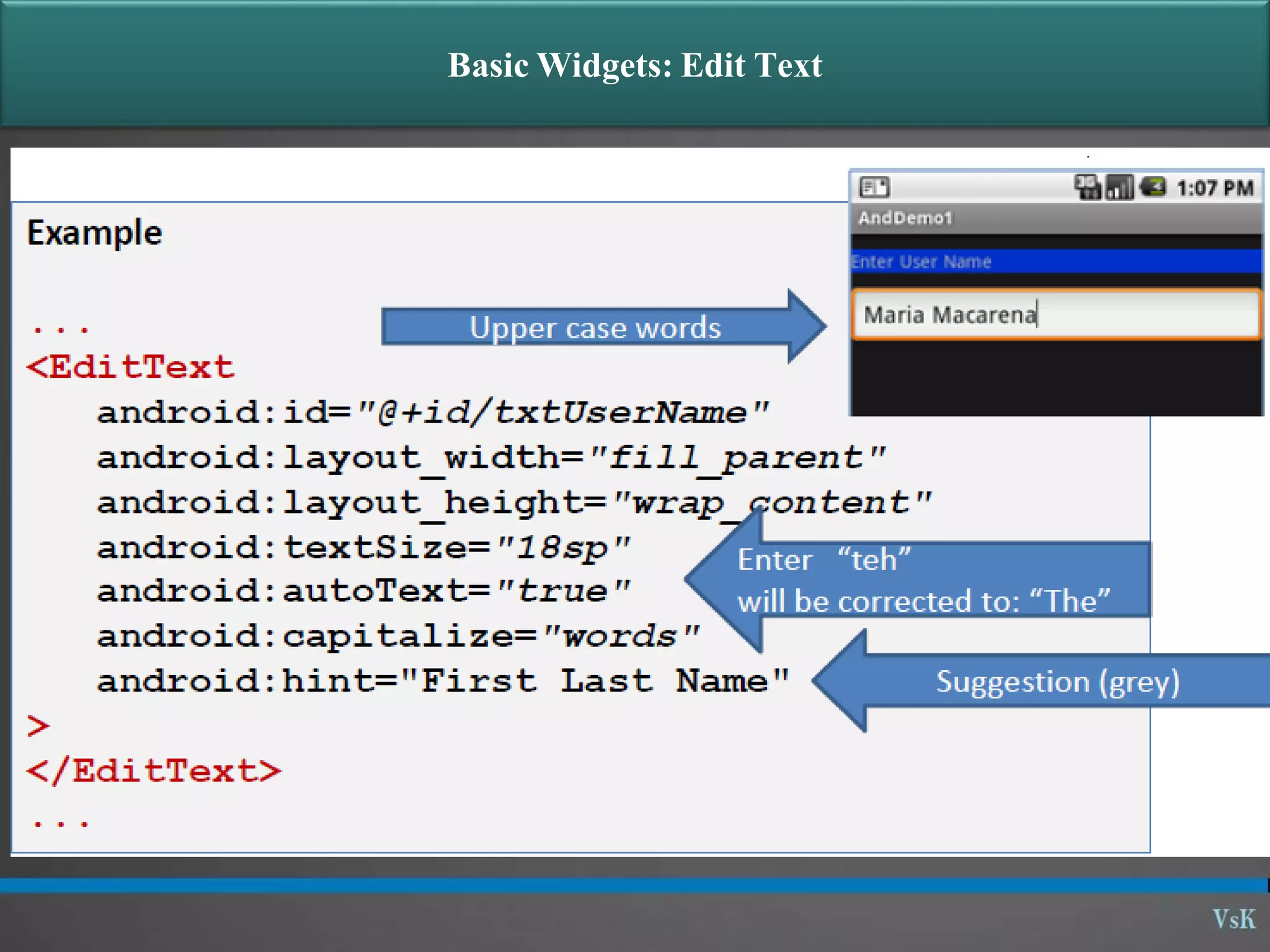 Basic Widgets: Edit Text 