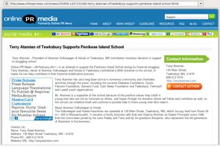 Terry Atamian of Tewksbury Supports Penikese Island School - Online PR News
