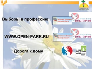 Выборы в профессию WWW.OPEN-PARK.RU Дорога к дому 