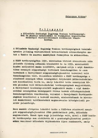 01. A lengyel kormány 1957. április 12-ei feljegyzése a KGST részére (fordítás). 