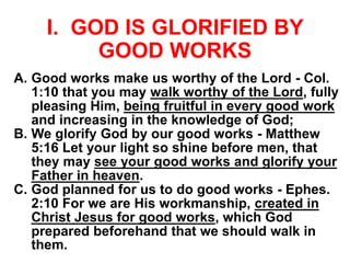 we are his workmanship created for good works | PPTX