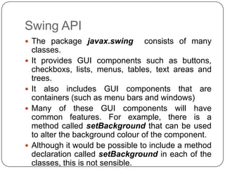 01. introduction to swing | PPT