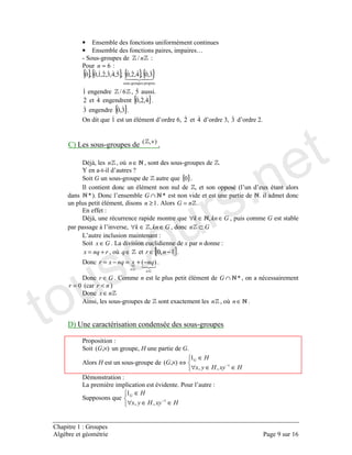 N
• 1 !
• 1 ! @
+ . + ! A
=
{ }{ } { }{ }
+
)CD%CGD)%CC
! A G (
% D ! { }D%C (
) ! { })C (
6 ! # !" ! % D !" ! ) ) !" ! %(
4 + ! +
(
/, I ∈ ! + ! (
O + + !" P
. + ! # { }C (
& ! ! " !" 2
! 3 ( " 3∩ $! ! ( ! !
! ≥ ( = (
1
/, ! # ∈∈∀
, " $ ∈∈∀ ! ⊂
4"
. ∈ ( 4 ! $ ! ! !
+= I ∈ [ ]C −∈ (
∈
∈
−+=−= (
∈ ( ! 3∩
C= <
∈
+ ! 2 I ∈ (
! ! +
. × ! (
+ !
∈∈∀
∈
⇔× −
4 $! ( "
. #
∈∈∀
∈
−
touscours.net
 