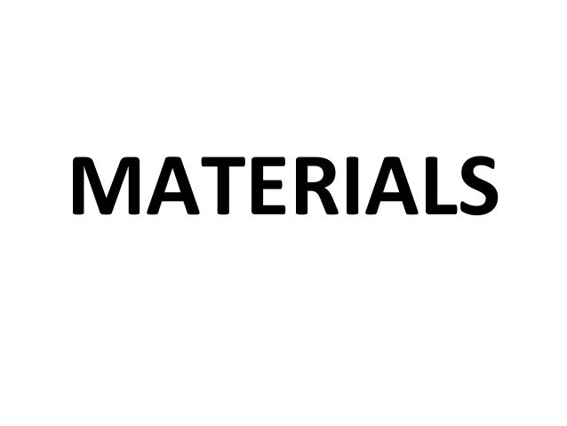 01. materials