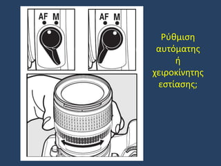 Ρύθμιση
αυτόματης
ή
χειροκίνητης
εστίασης;

 