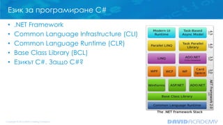 Училищен курс по програмиране на C# (2013/2014), занятие №1 | PPTX