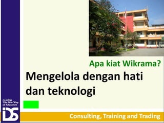 Apa kiat Wikrama?

Mengelola dengan hati
dan teknologi

 