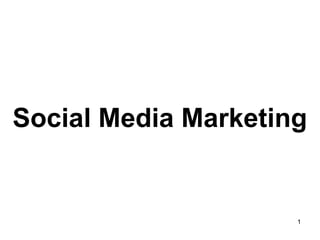 Social Media Marketing

1

 