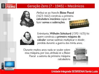 Geração Zero (? - 1945) – Mecânicos
 