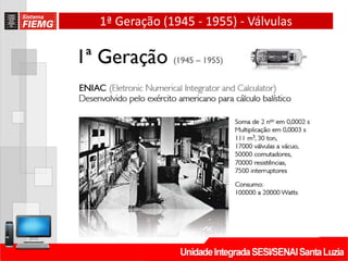 1ª Geração (1945 - 1955) - Válvulas
 