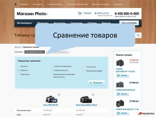 Сравнение товаров
 