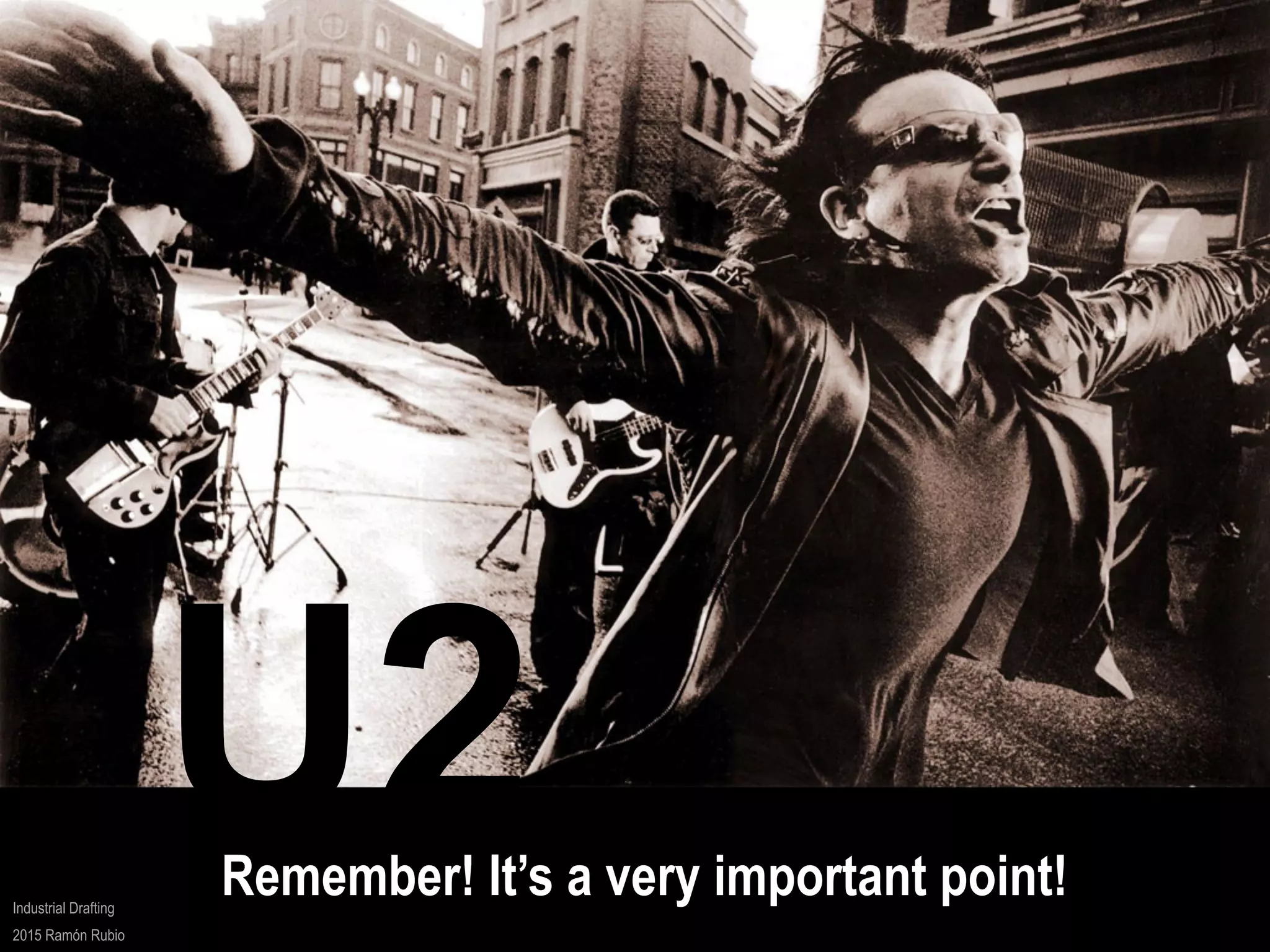 PART AND ASSEMBLY DRAWING CONCEPT | U2 METHODOLOGY
Industrial Drafting
2015 Ramón Rubio
U2Remember! It’s a very important point!
 