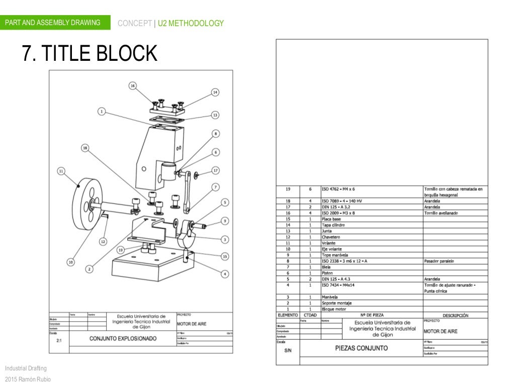 01 Part and assembly drawing