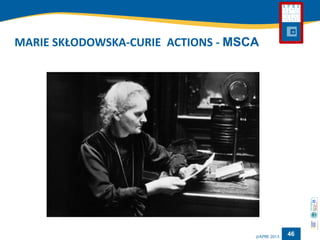 46 
MARIE SKŁODOWSKA-CURIE ACTIONS -MSCA  