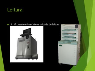 Leitura
 1 : O cassete é inserido na unidade de leitura
85
 